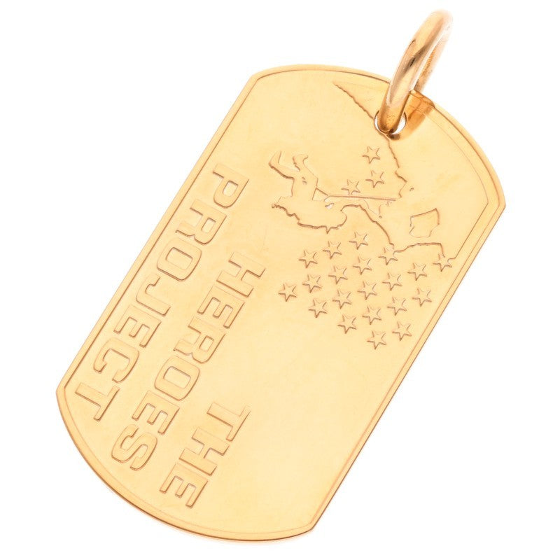 Chrome Hearts 22K Large Dog Tag Yellow Gold Size ONE SIZE