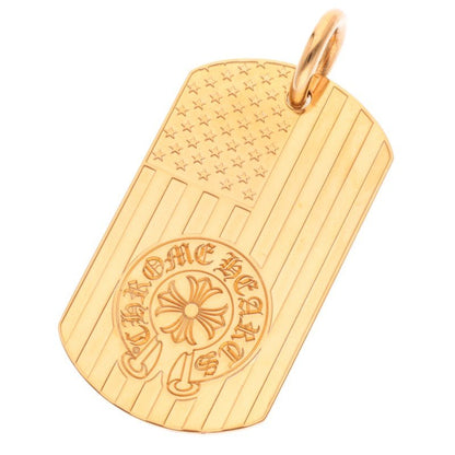 Chrome Hearts 22K Large Dog Tag Yellow Gold Size ONE SIZE