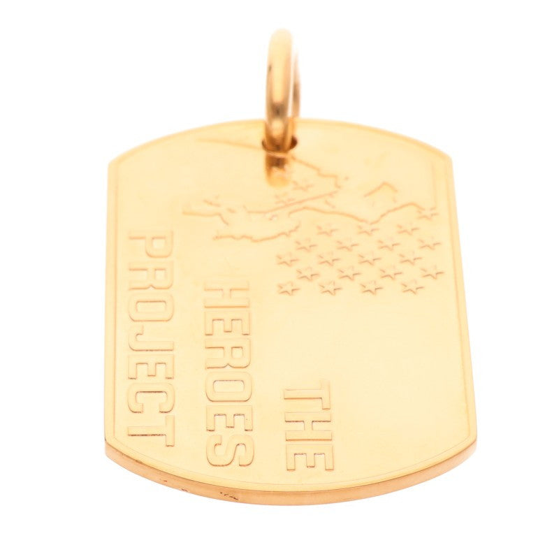 Chrome Hearts 22K Large Dog Tag Yellow Gold Size ONE SIZE