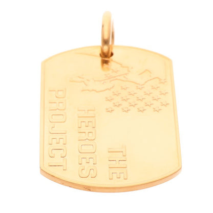 Chrome Hearts 22K Large Dog Tag Yellow Gold Size ONE SIZE