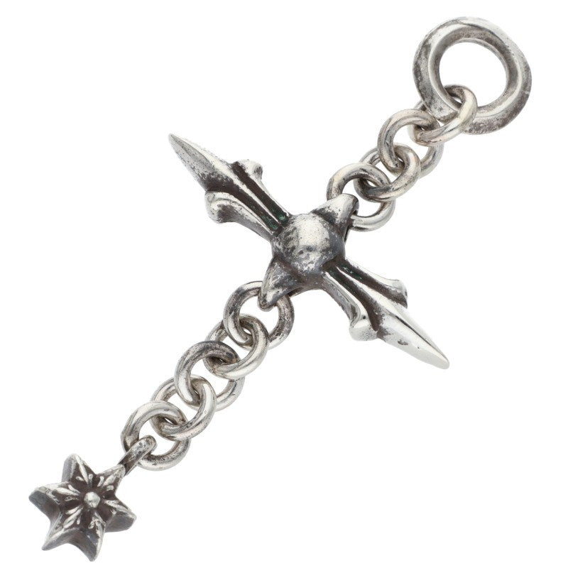 Chrome Hearts ROLY CROSS Charm Silver 925 Size ONE SIZE