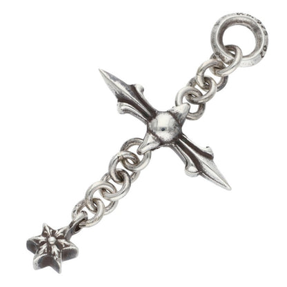 Chrome Hearts ROLY CROSS Charm Silver 925 Size ONE SIZE