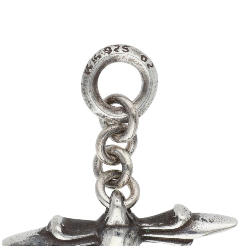 Chrome Hearts ROLY CROSS Charm Silver 925 Size ONE SIZE
