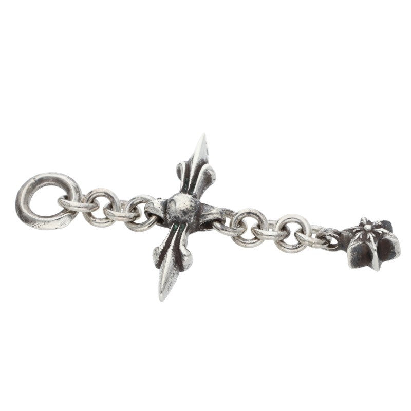 Chrome Hearts ROLY CROSS Charm Silver 925 Size ONE SIZE