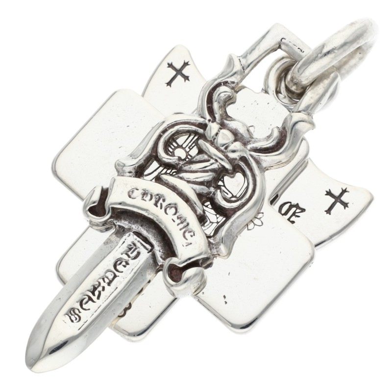 Chrome Hearts 3 Trinkets Pendant Silver Size ONE SIZE