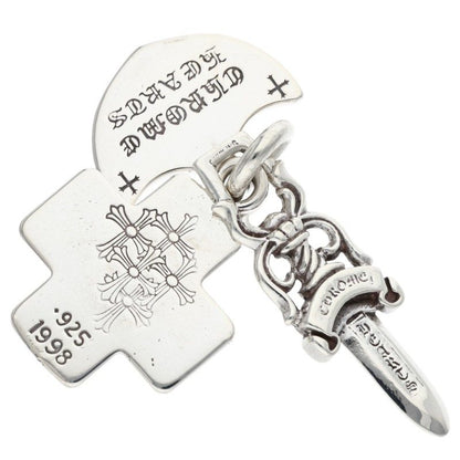 Chrome Hearts 3 Trinkets Pendant Silver Size ONE SIZE