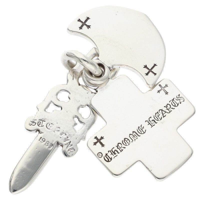 Chrome Hearts 3 Trinkets Pendant Silver Size ONE SIZE