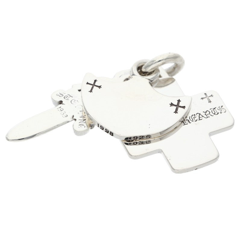 Chrome Hearts 3 Trinkets Pendant Silver Size ONE SIZE