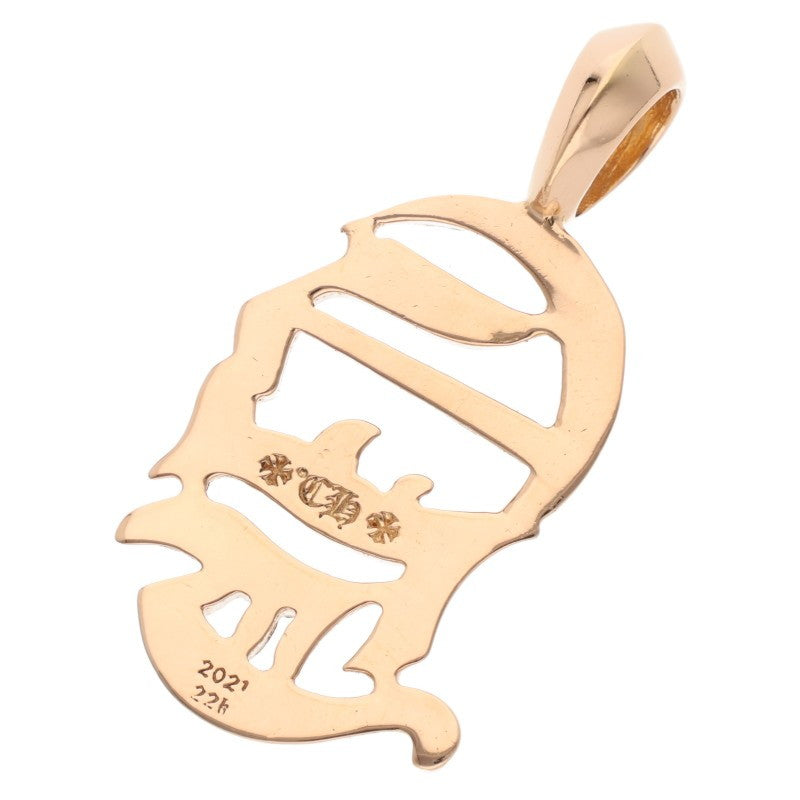 Chrome Hearts 22K CH Logo Pendant Yellow Gold Size ONE SIZE