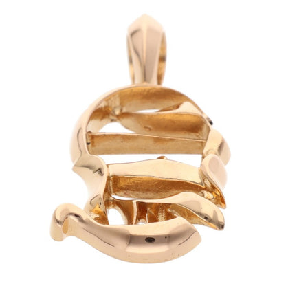 Chrome Hearts 22K CH Logo Pendant Yellow Gold Size ONE SIZE