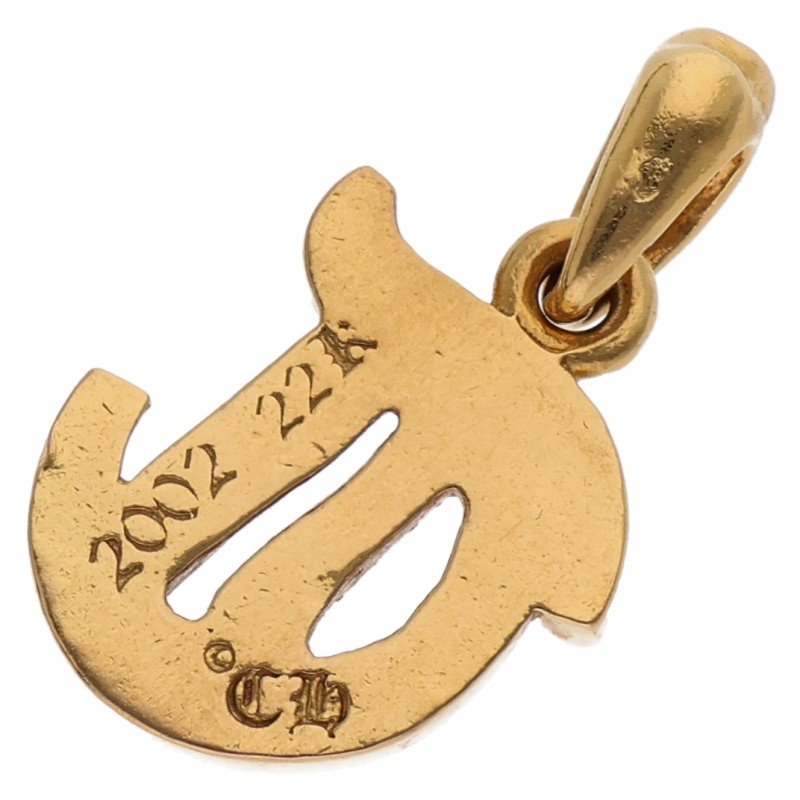 Chrome Hearts 22K T Initial Pave Alphabet Size ONE SIZE