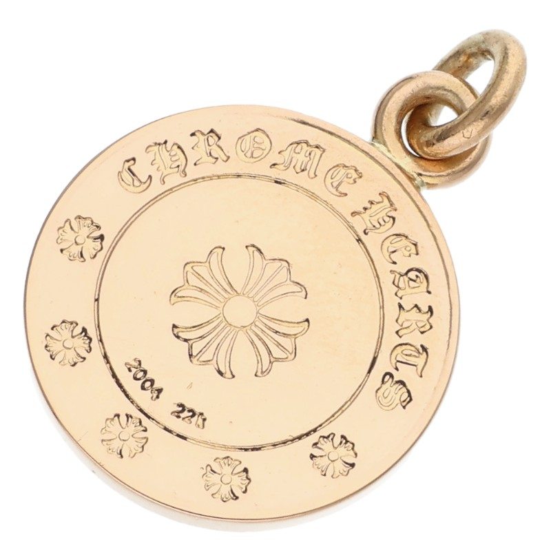 Chrome Hearts 22K Angel Medal Pave Charm YG Size ONE SIZE