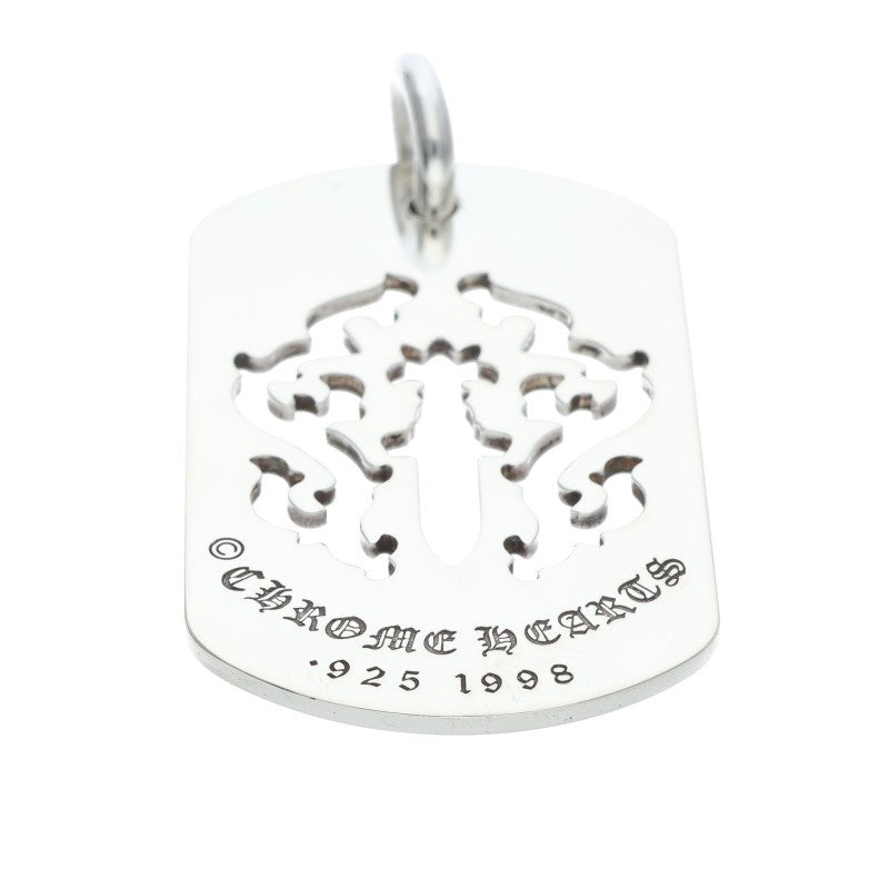 Chrome Hearts 925 Silver Dagger Cutout Dog Tag Size ONE SIZE