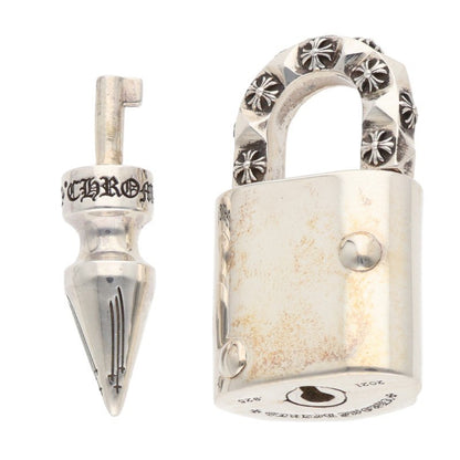Chrome Hearts 925 Silver Padlock Fleur-Knee Size ONE SIZE