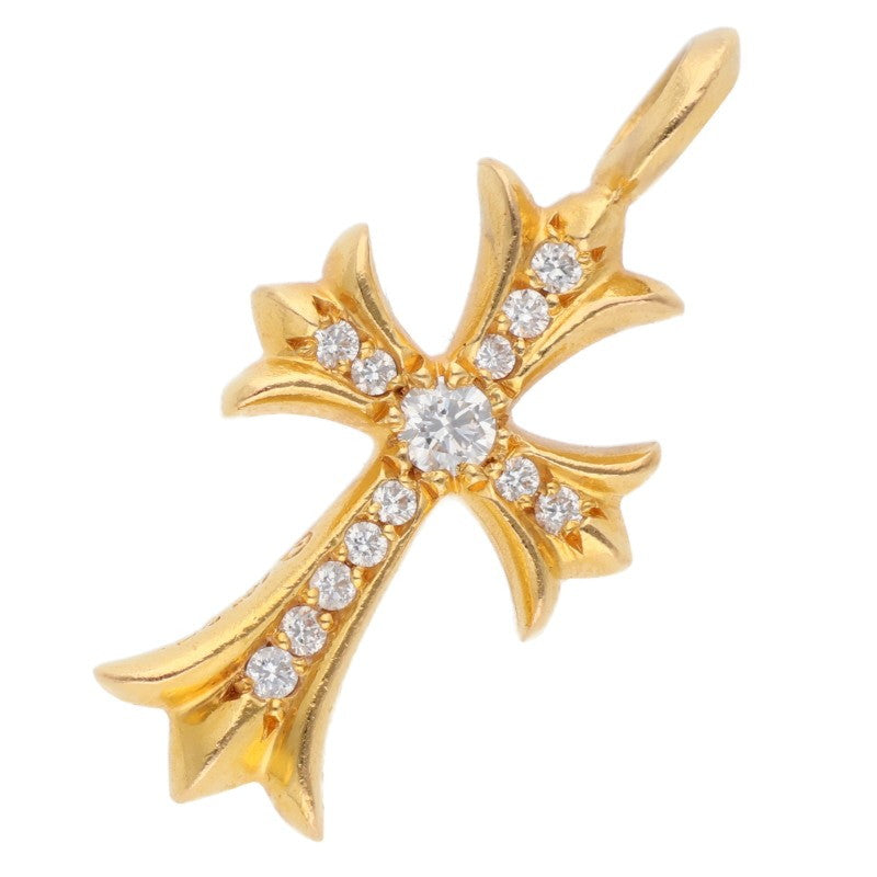 Chrome Hearts 22K Tiny Fat Cross Pave Diamond Size ONE SIZE