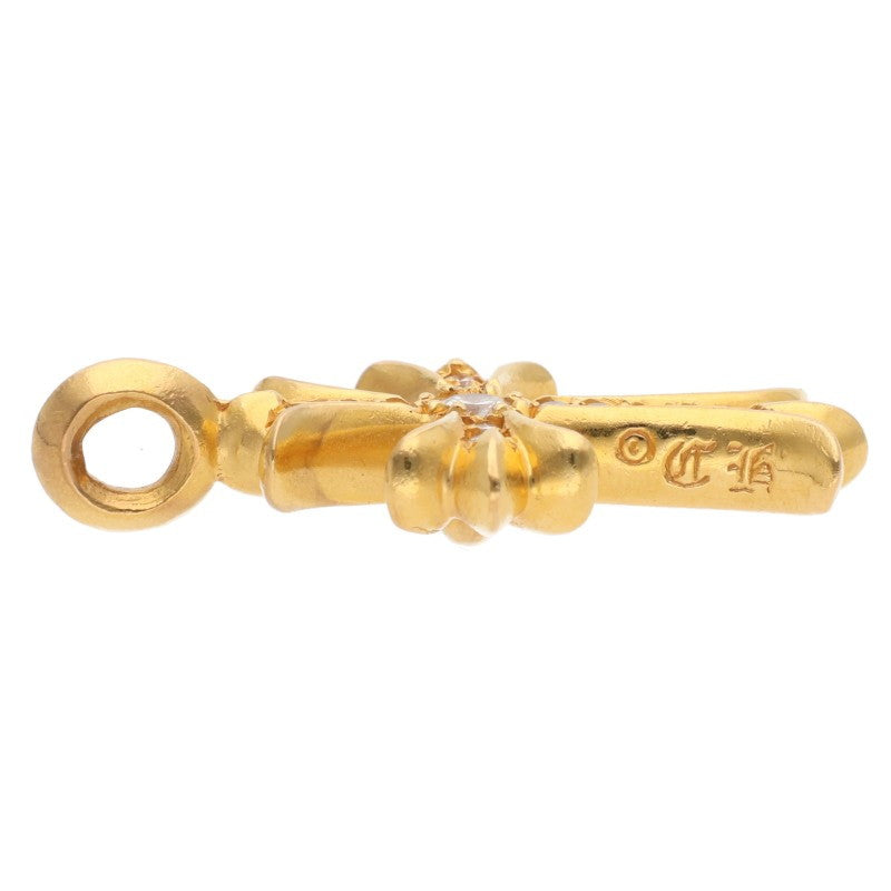 Chrome Hearts 22K Tiny Fat Cross Pave Diamond Size ONE SIZE