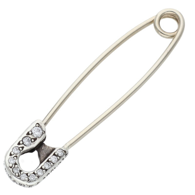 Chrome Hearts Safety Pin Pave Diamond Silver Size ONE SIZE