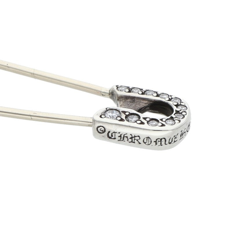 Chrome Hearts Safety Pin Pave Diamond Silver Size ONE SIZE