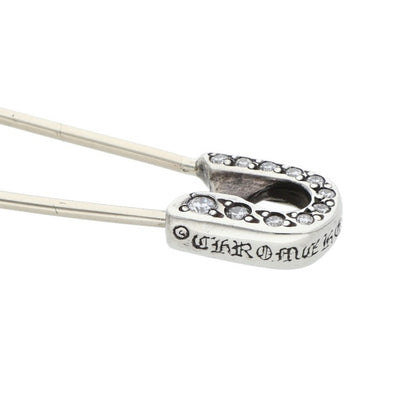 Chrome Hearts Safety Pin Pave Diamond Silver Size ONE SIZE
