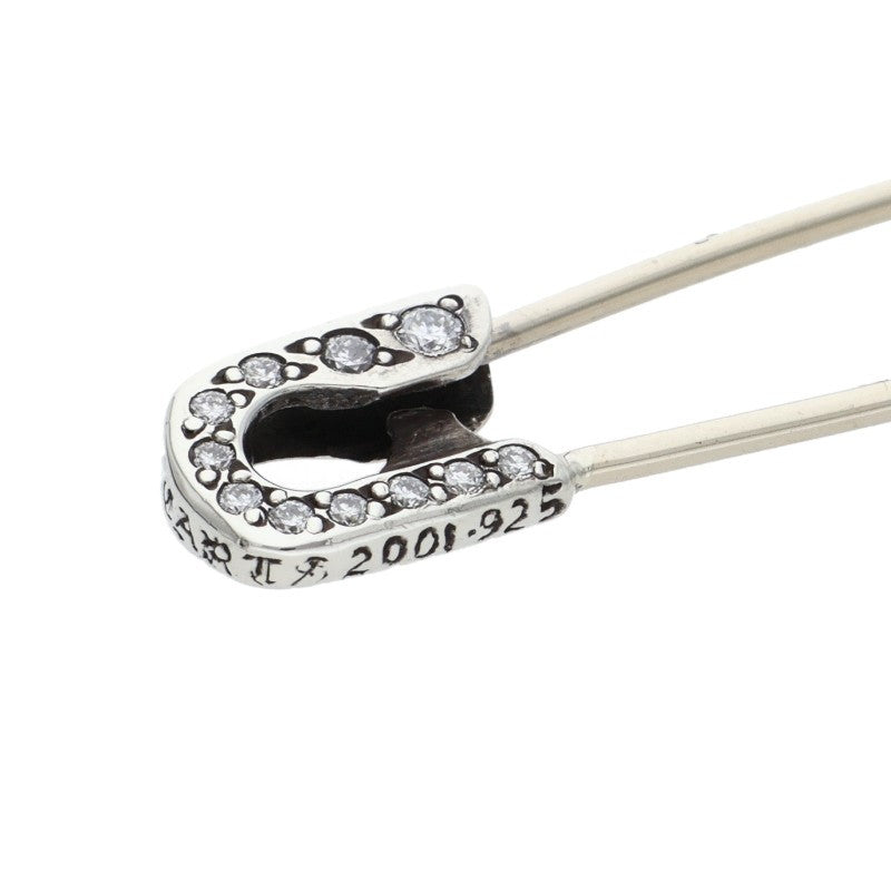 Chrome Hearts Safety Pin Pave Diamond Silver Size ONE SIZE