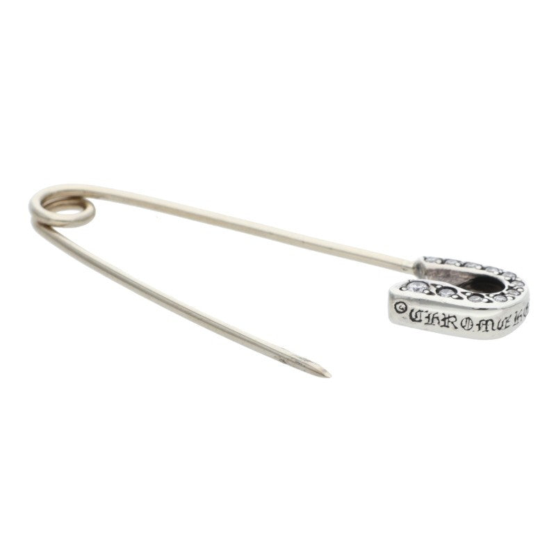 Chrome Hearts Safety Pin Pave Diamond Silver Size ONE SIZE