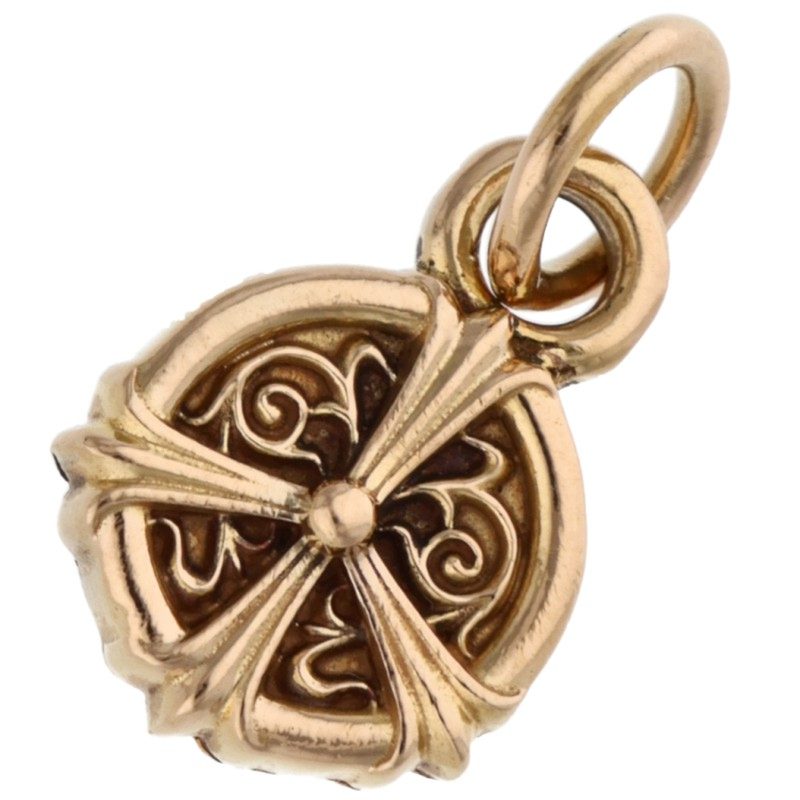 Chrome Hearts 22K Peace Sign Gold Charm Size ONE SIZE