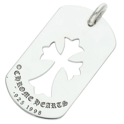 Chrome Hearts Large Dog Tag Cutout Cross Size ONE SIZE