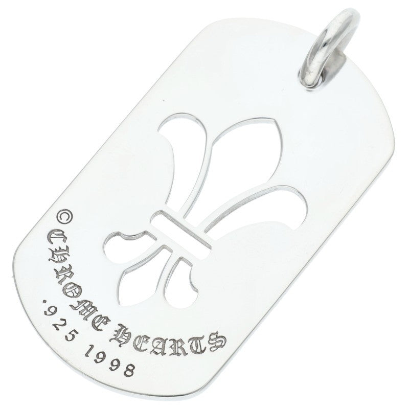 Chrome Hearts Large Dog Tag Silver Size ONE SIZE