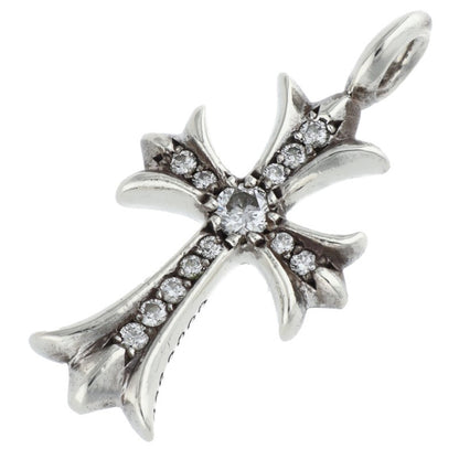 Chrome Hearts Tiny Fat Cross Pave Diamond 925 Size ONE SIZE