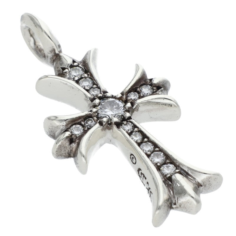 Chrome Hearts Tiny Fat Cross Pave Diamond 925 Size ONE SIZE