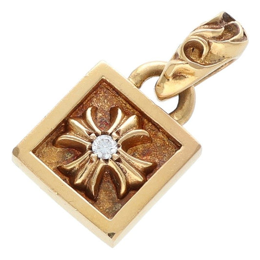 Chrome Hearts 22K Framed CH Plus 1 Diamond Size ONE SIZE