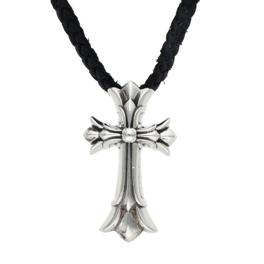 Chrome Hearts Small Double CH Cross Leather Size ONE SIZE