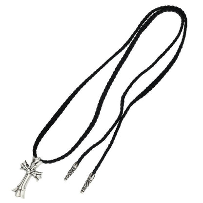 Chrome Hearts Small Double CH Cross Leather Size ONE SIZE