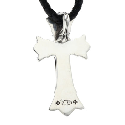 Chrome Hearts Small Double CH Cross Leather Size ONE SIZE