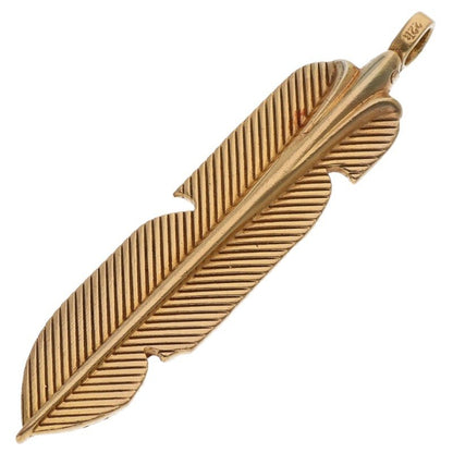 Chrome Hearts 22K Feather Yellow Gold Necklace Size ONE SIZE