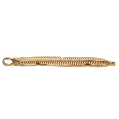 Chrome Hearts 22K Feather Yellow Gold Necklace Size ONE SIZE