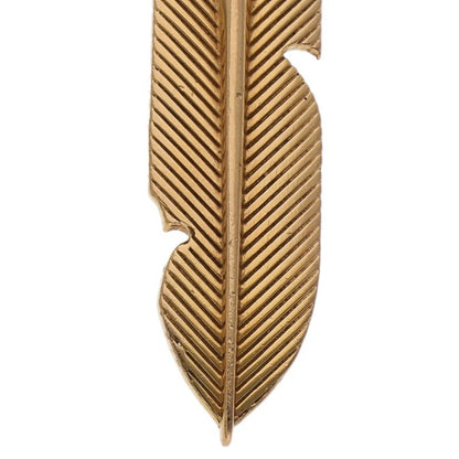 Chrome Hearts 22K Feather Yellow Gold Necklace Size ONE SIZE