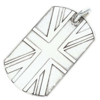 Chrome Hearts Large Dog Tag Pendant 925 Silver Size ONE SIZE