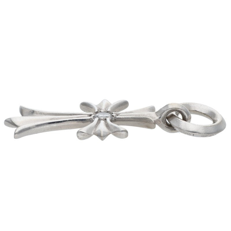 Chrome Hearts 18K Tiny CH Cross 1-Diamond WG Size ONE SIZE