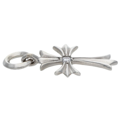 Chrome Hearts 18K Tiny CH Cross 1-Diamond WG Size ONE SIZE
