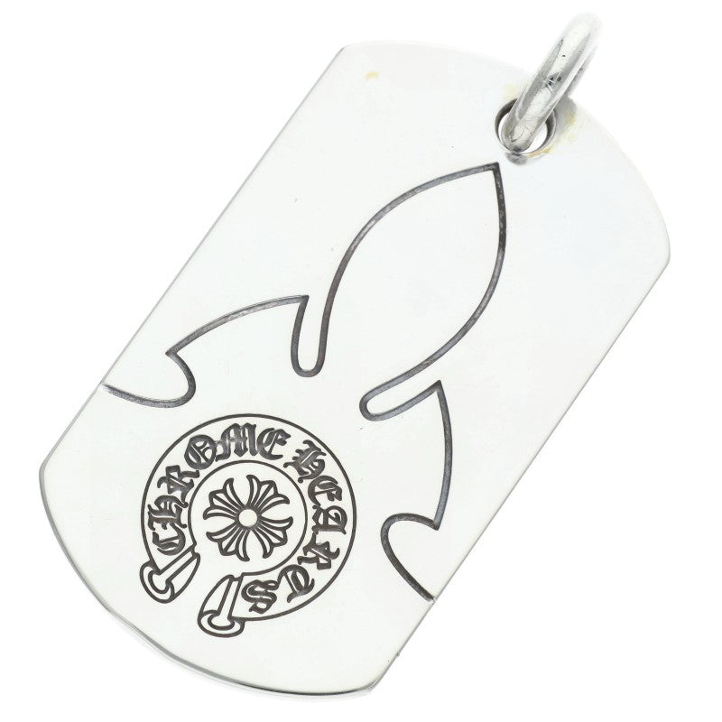Chrome Hearts Large Dog Tag Pendant 925 Silver Size ONE SIZE