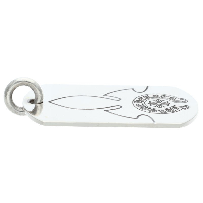 Chrome Hearts Large Dog Tag Pendant 925 Silver Size ONE SIZE