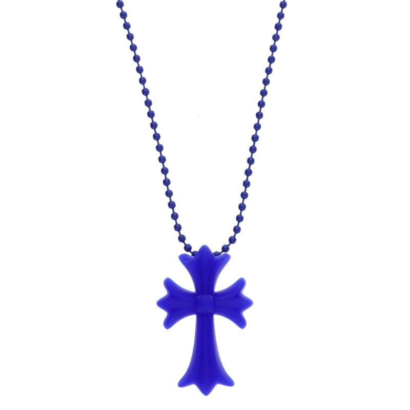 Chrome Hearts Necklace Blue (Silver 8.48g)