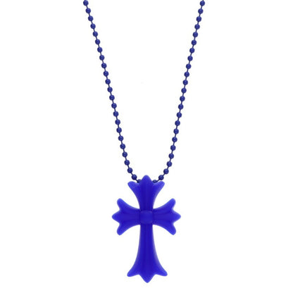 Chrome Hearts Necklace Blue (Silver 8.48g)