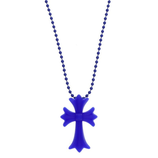 Chrome Hearts Necklace Blue (Silver 8.48g)