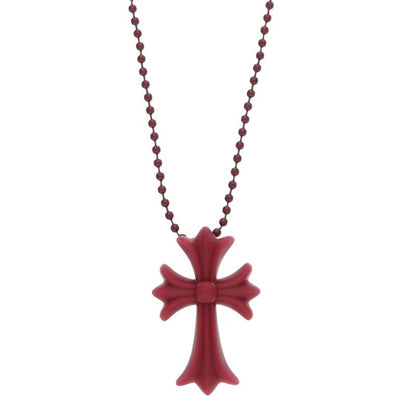 Chrome Hearts Necklace Red (Silver 8.66g)
