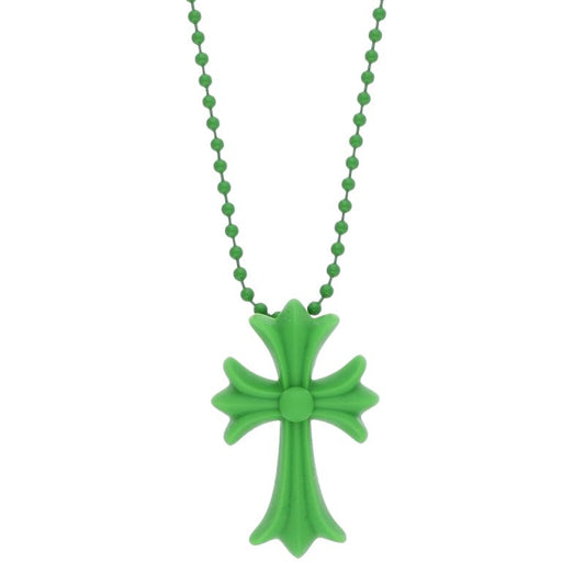 Chrome Hearts Necklace Green (Silver 8.35g)