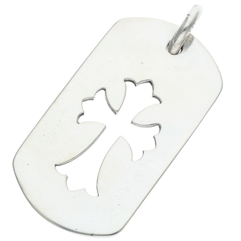 Chrome Hearts D TAG LRG CO CRS Silver Dog Tag Size ONE SIZE