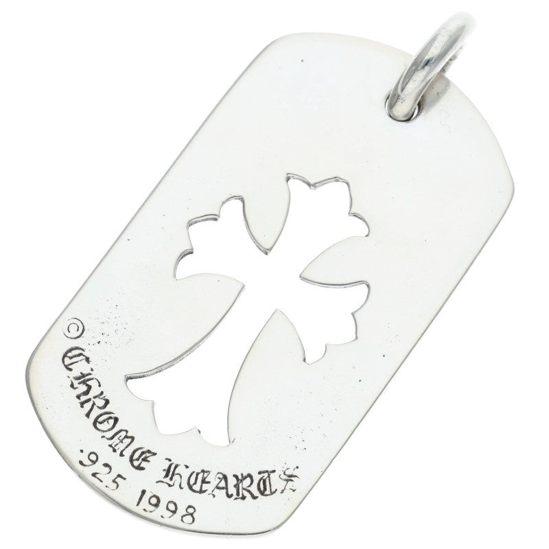 Chrome Hearts D TAG LRG CO CRS Silver Dog Tag Size ONE SIZE
