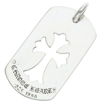 Chrome Hearts D TAG LRG CO CRS Silver Dog Tag Size ONE SIZE